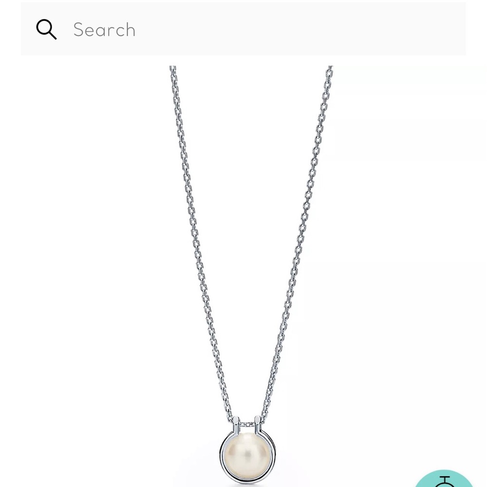 Tiffany & Co. Hardwear freshwater pearl link pendant in sterling silver